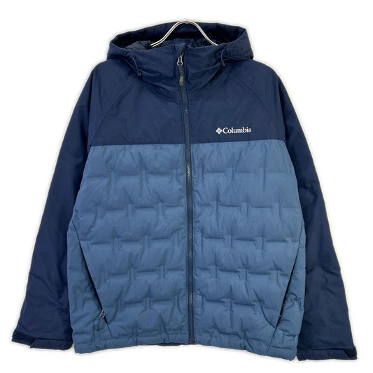 Columbia Grand Trek 2 Blue Nylon Down Jacket Size M