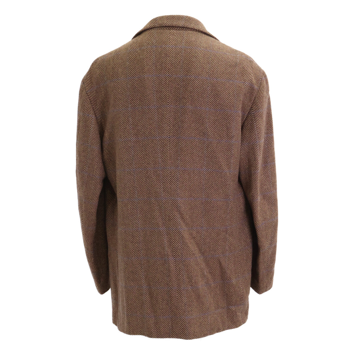 Kiton Herringbone 100% Cashmere 3B Blazer Brown Size 52