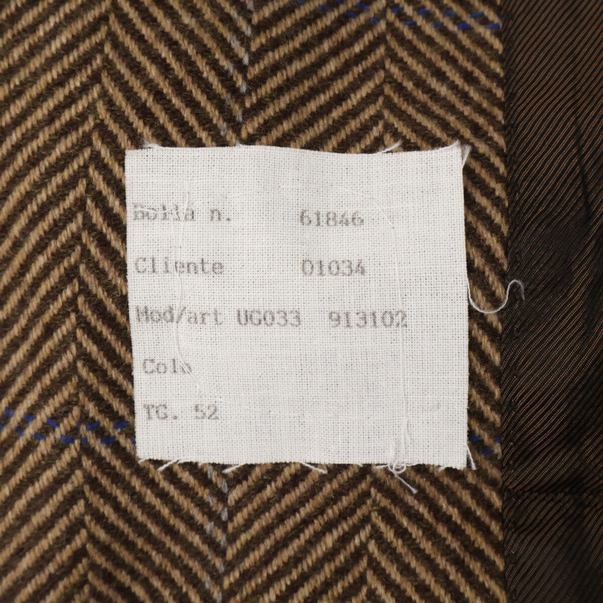 Kiton Herringbone 100% Cashmere 3B Blazer Brown Size 52