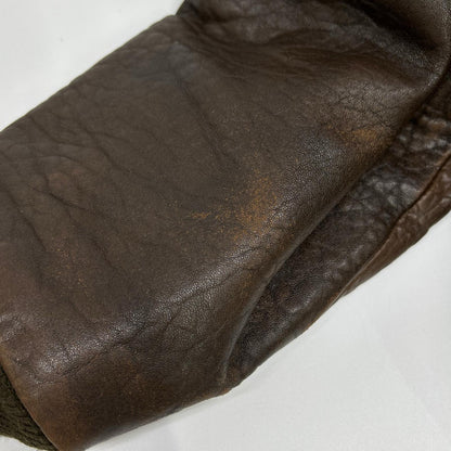 AVIREX Brown Leather Type A-2 Flight Jacket Size L
