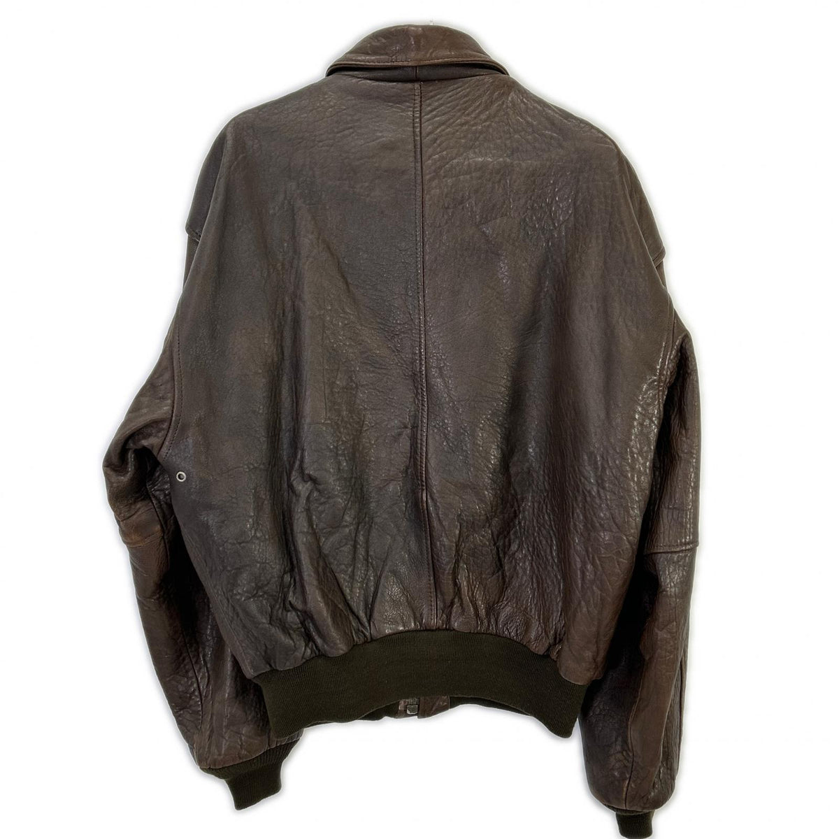 AVIREX Brown Leather Type A-2 Flight Jacket Size L