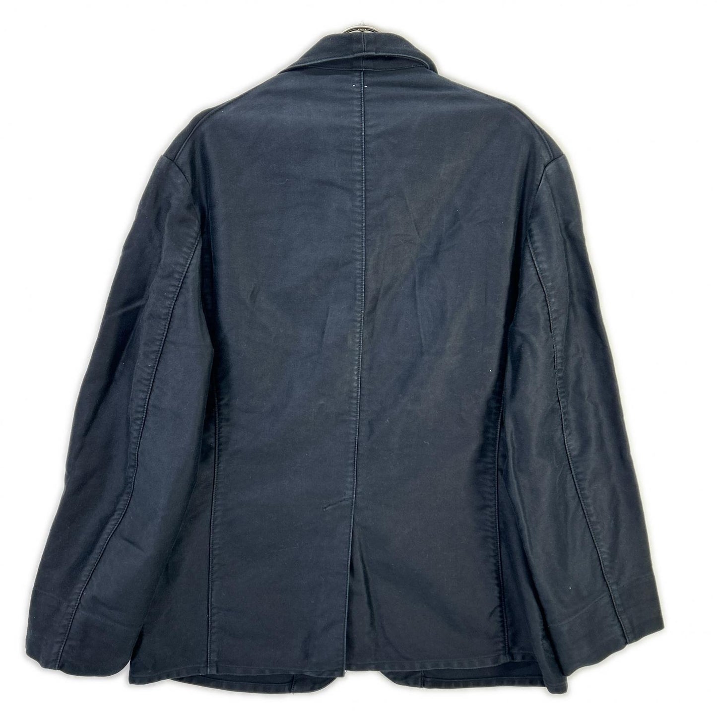OUTIL Navy Metal Button Moleskin Work Jacket Size 3