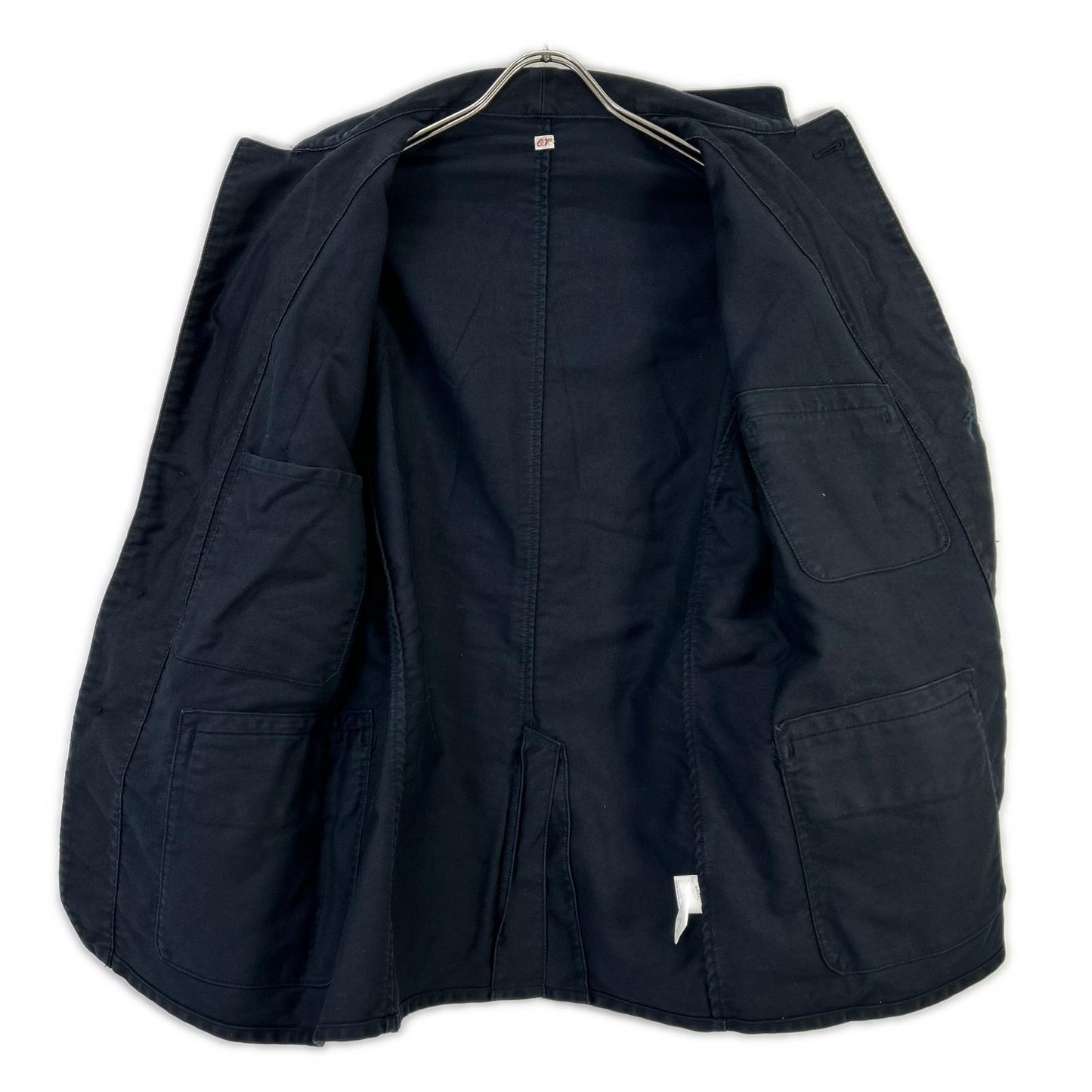 OUTIL Navy Metal Button Moleskin Work Jacket Size 3