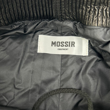 MOSSIR Washable Leather Drawstring Pants Black Size 40