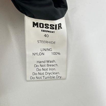 MOSSIR Washable Leather Drawstring Pants Black Size 40