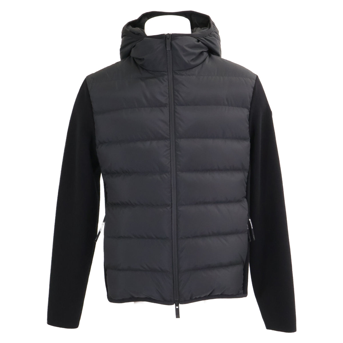 MONCLER '23 CARDIGAN TRICOT Knit Nylon Jacket Black Size S