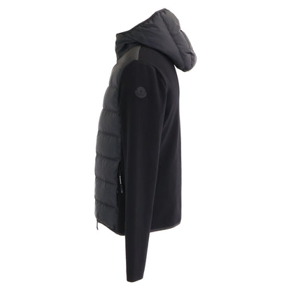 MONCLER '23 CARDIGAN TRICOT Knit Nylon Jacket Black Size S