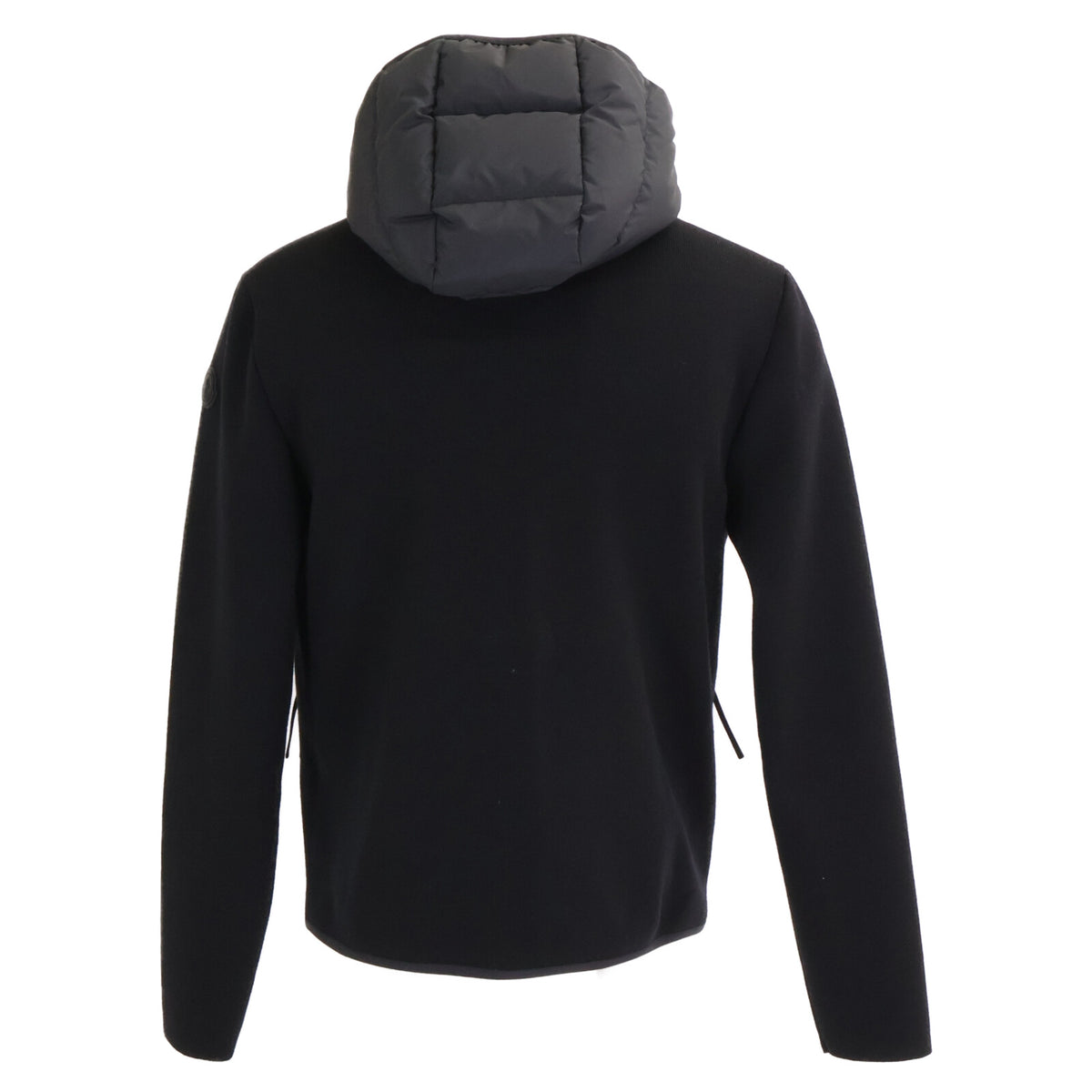 MONCLER '23 CARDIGAN TRICOT Knit Nylon Jacket Black Size S