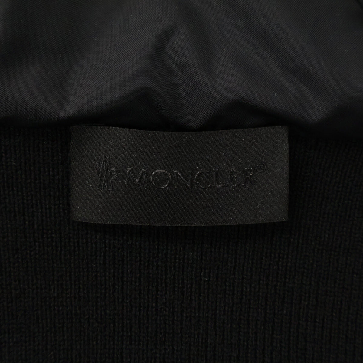 MONCLER '23 CARDIGAN TRICOT Knit Nylon Jacket Black Size S