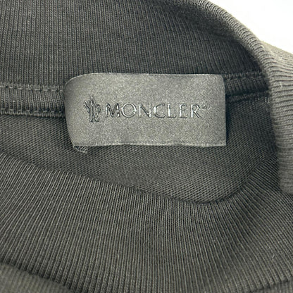 MONCLER 22 Black Rubber Logo Long Sleeve T-Shirt Size XS
