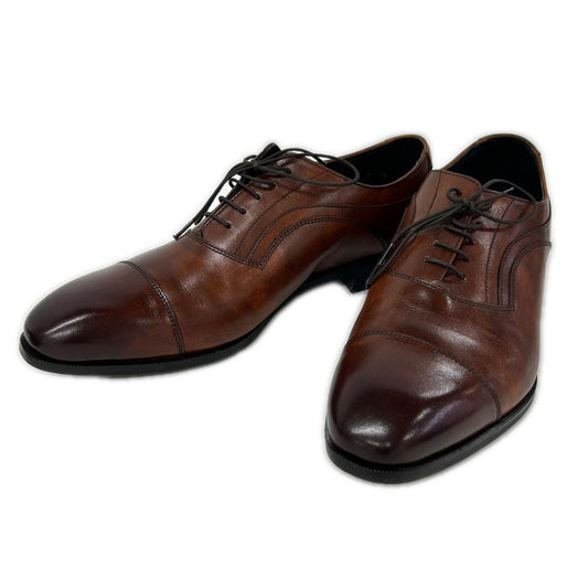 REGAL Brown Leather Balmoral Straight Tip Shoes Sneakers Size 25