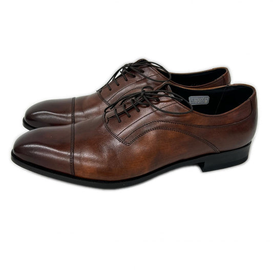 REGAL Brown Leather Balmoral Straight Tip Shoes Sneakers Size 25
