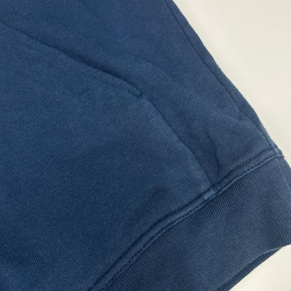 HERMES Navy Cotton Blend Sideline Zip Hoodie Size L