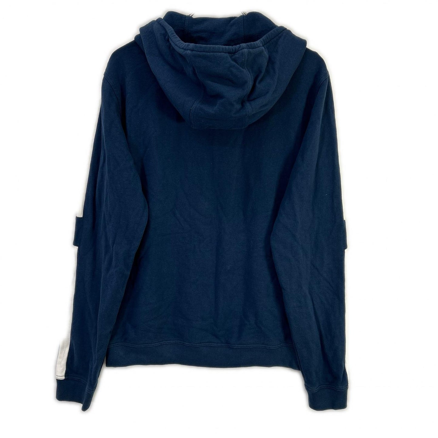 HERMES Navy Cotton Blend Sideline Zip Hoodie Size L