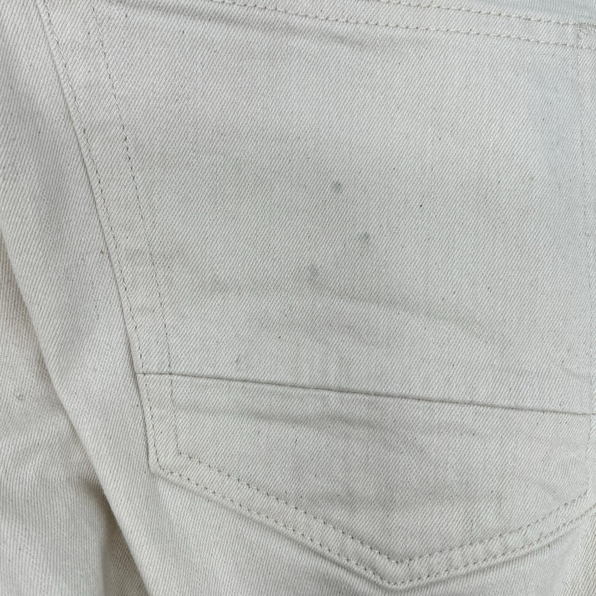 DENHAM RAZOR Ivory Cotton Slim Fit Button Fly Jeans Size 32