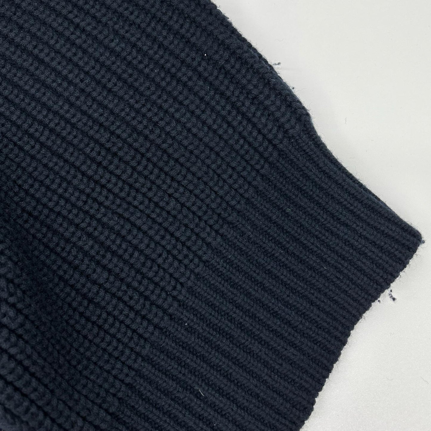 ETS.MATERIAUX 24AW Navy Wool Two-Way Driver's Knit Jacket Size 2
