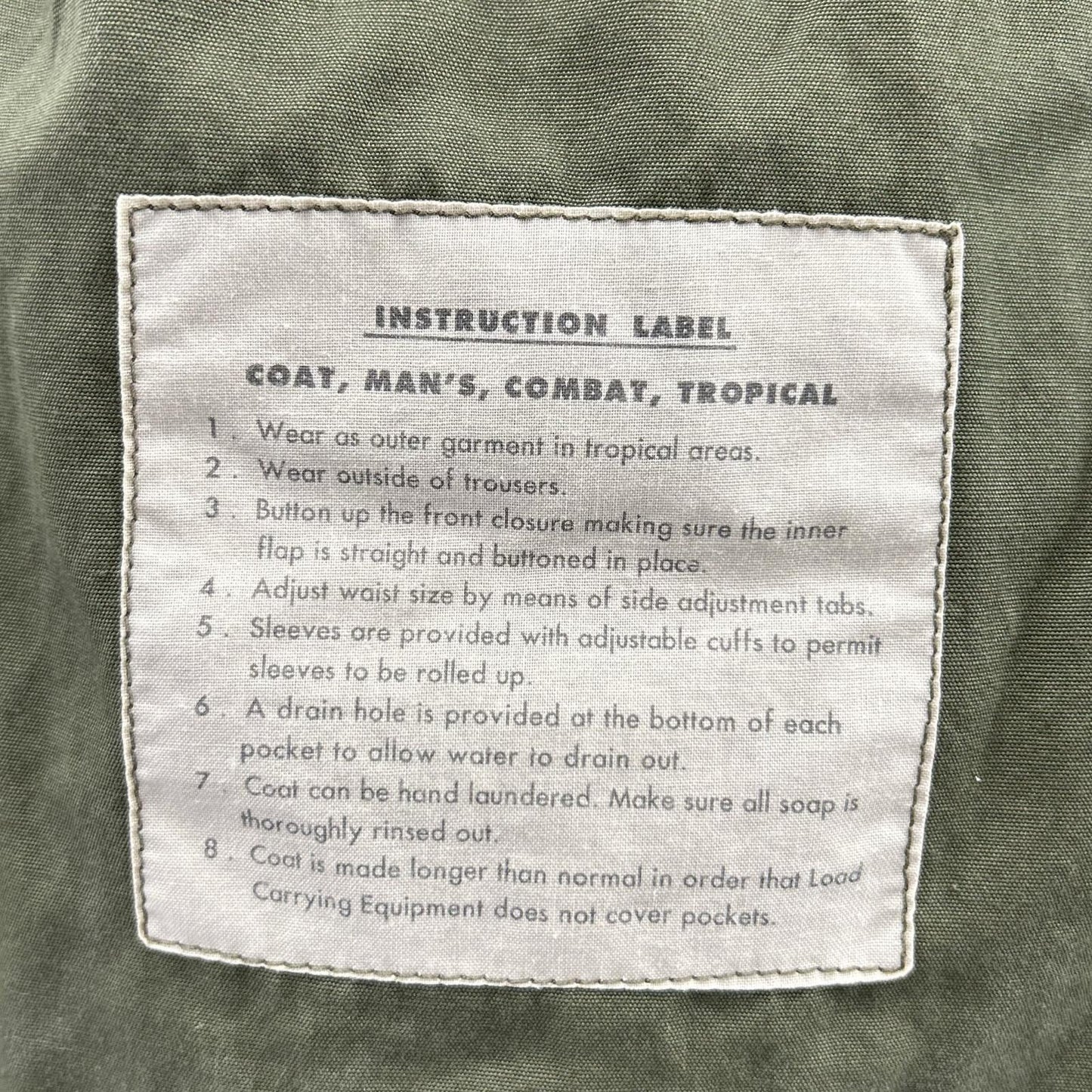 BUZZ RICKSON'S BR12247 Cotton Poplin Coat Khaki Size XL
