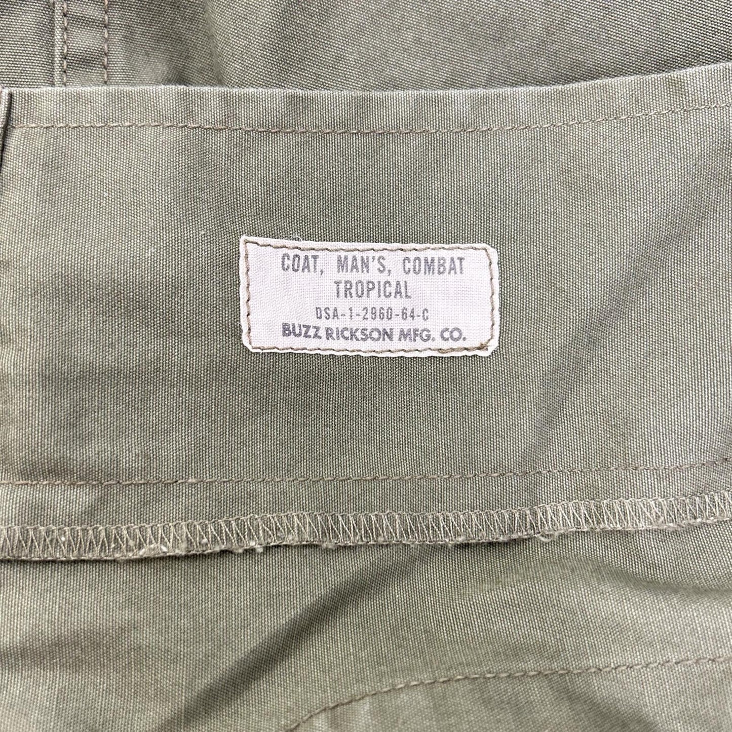 BUZZ RICKSON'S BR12247 Cotton Poplin Coat Khaki Size XL