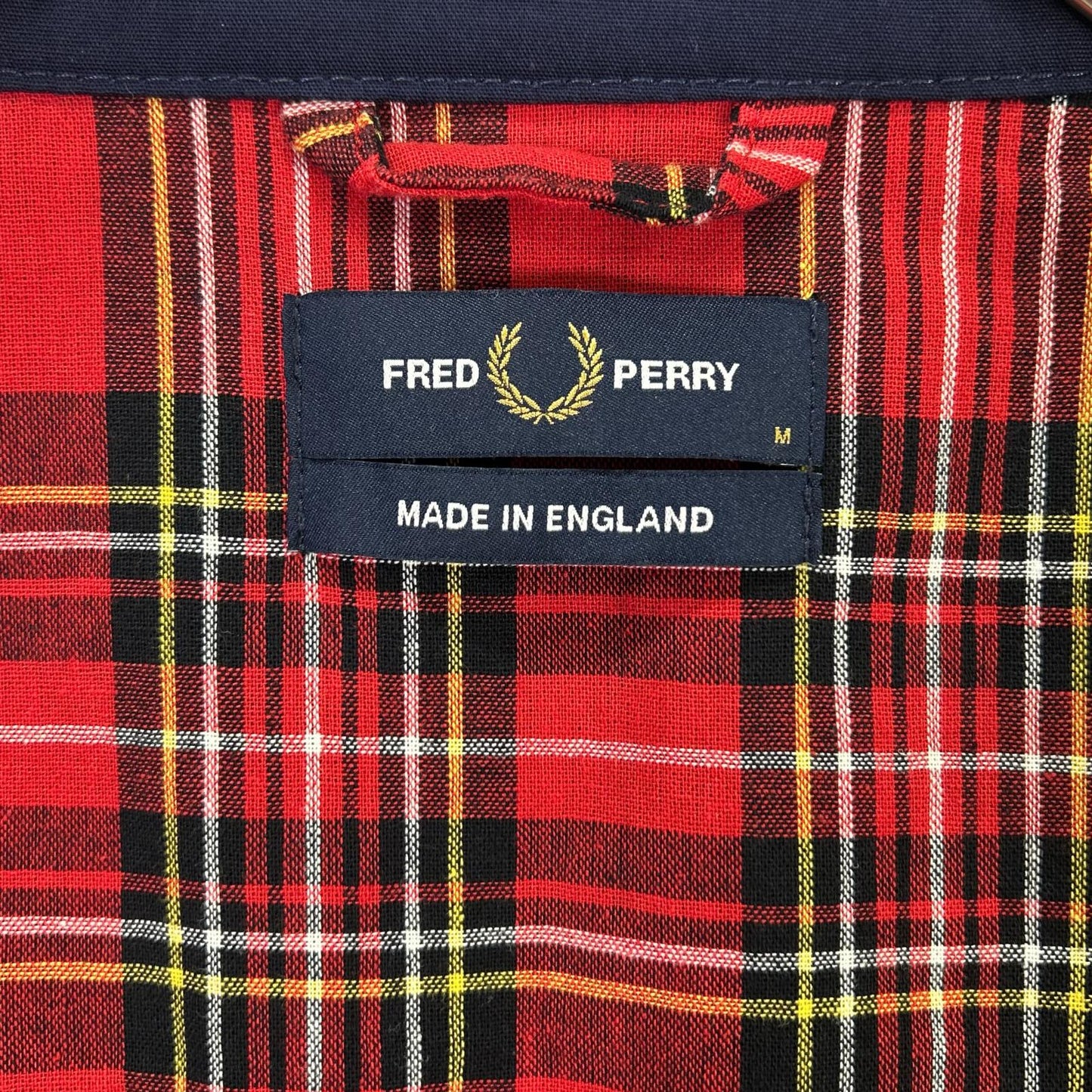FRED PERRY J7320 Made In England Jacket Navy Size M