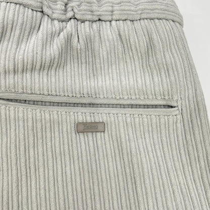 HERNO Laminar Stretch Pleated Easy Pants Gray Size S
