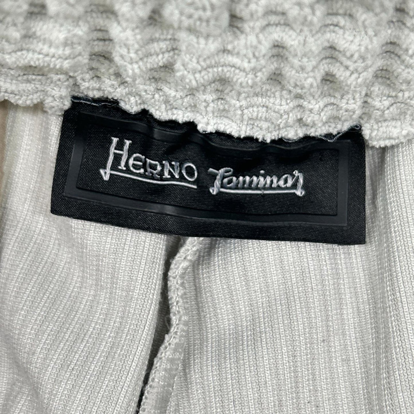 HERNO Laminar Stretch Pleated Easy Pants Gray Size S