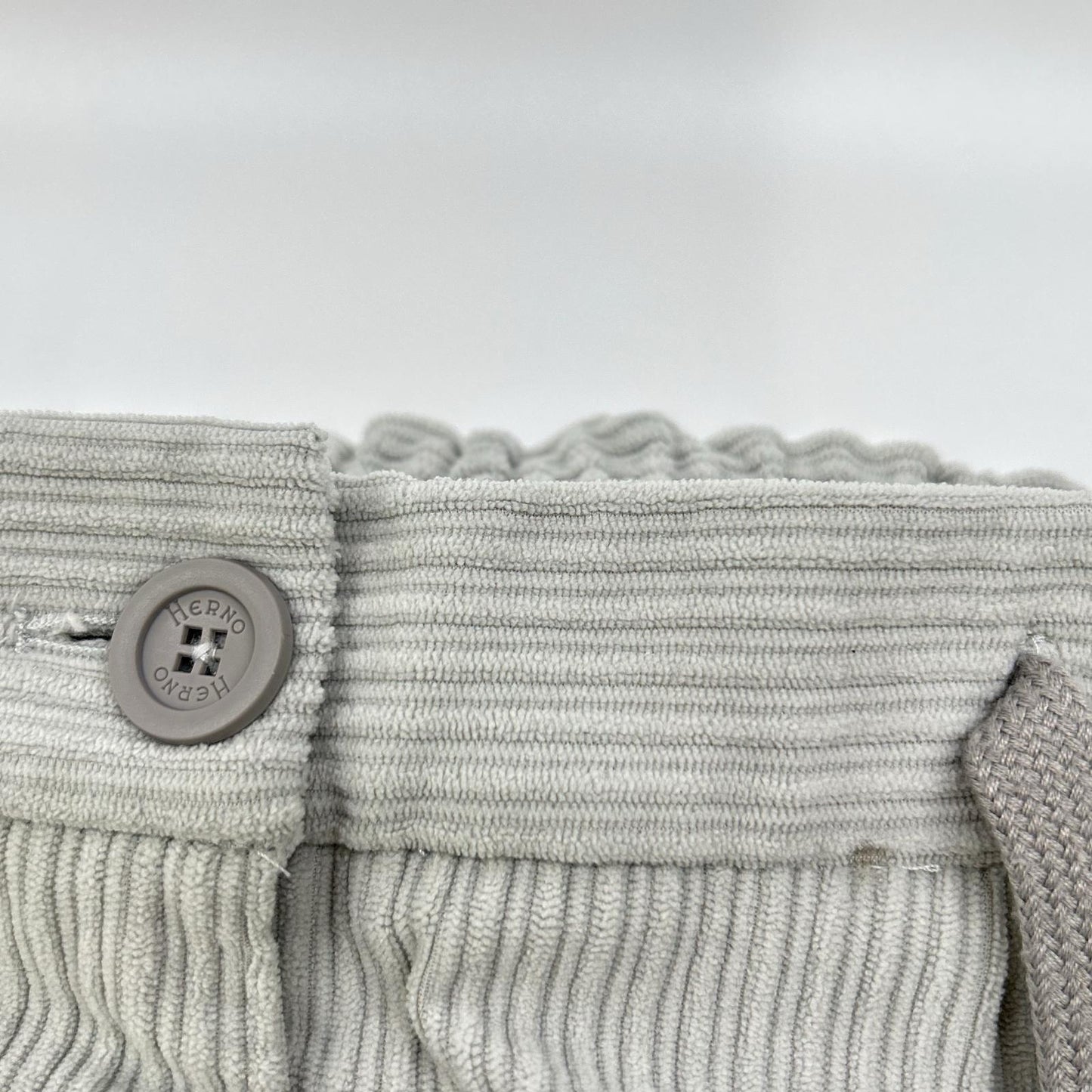 HERNO Laminar Stretch Pleated Easy Pants Gray Size S