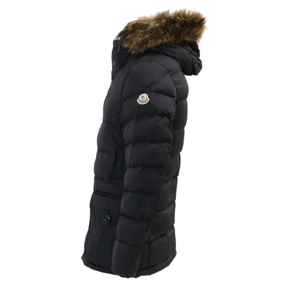 MONCLER Cluny Fur Trim Hooded Down Coat Size 0