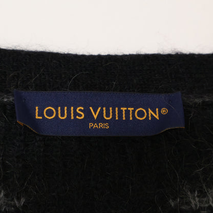 LOUIS VUITTON 24' Monogram Mohair Cardigan Black Size M
