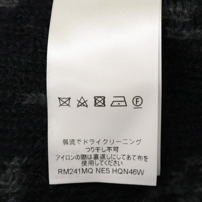 LOUIS VUITTON 24' Monogram Mohair Cardigan Black Size M