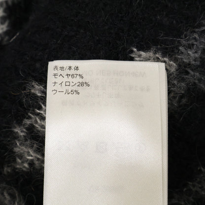 LOUIS VUITTON 24' Monogram Mohair Cardigan Black Size M