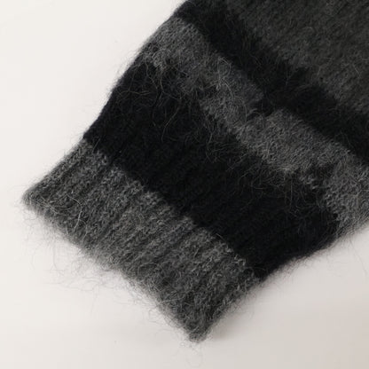 LOUIS VUITTON 24' Monogram Mohair Cardigan Black Size M
