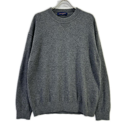 LOUIS VUITTON 20SS Gray Cashmere Crewneck Sweater Size XL