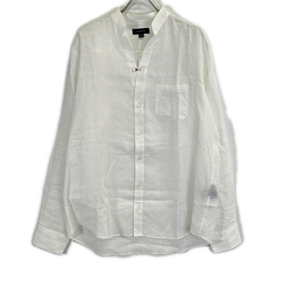 SEASE SC030 100% Linen Fishtail Shirt White Size XXL