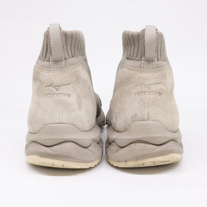 MIZUNO xnonnative Wave Mujin TL Mid Sneakers Khaki Size 26.5