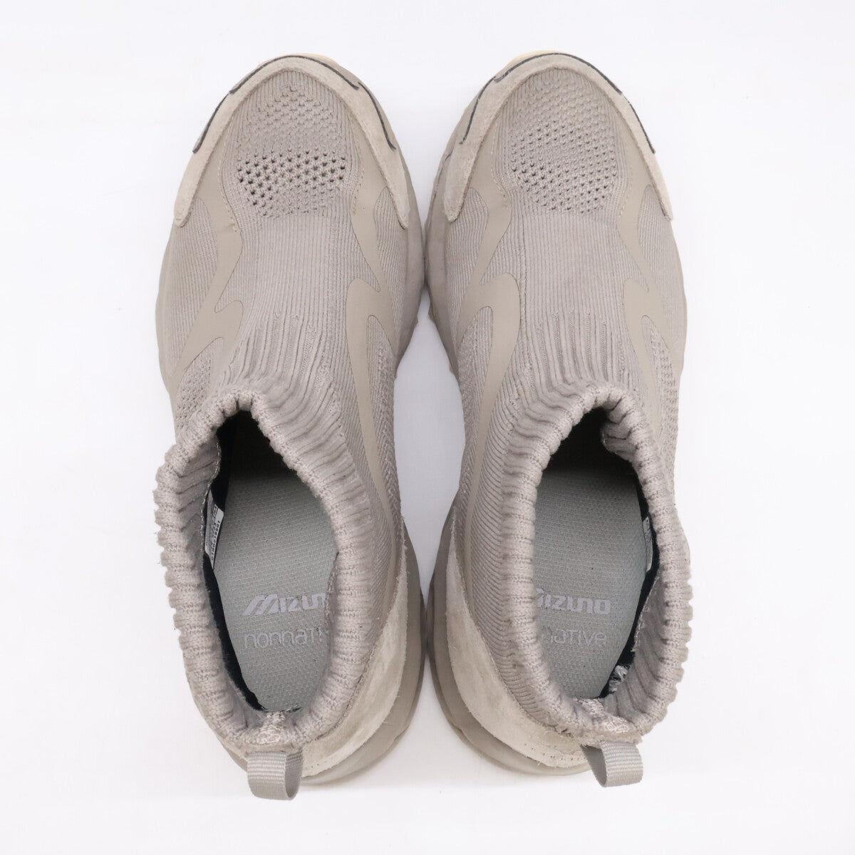 MIZUNO xnonnative Wave Mujin TL Mid Sneakers Khaki Size 26.5