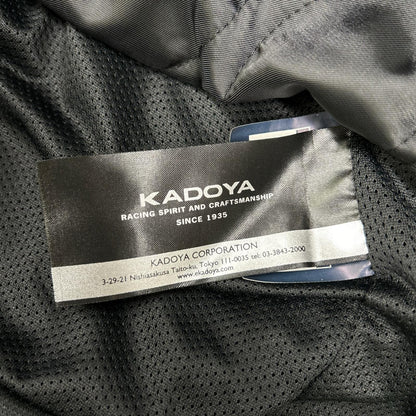 KADOYA Black Goat Leather Hooded Riders Jacket Size LL