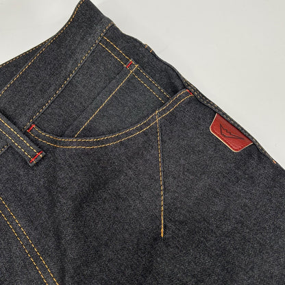 KUSHITANI K-1329 Expand Windcut Denim Black Size 31
