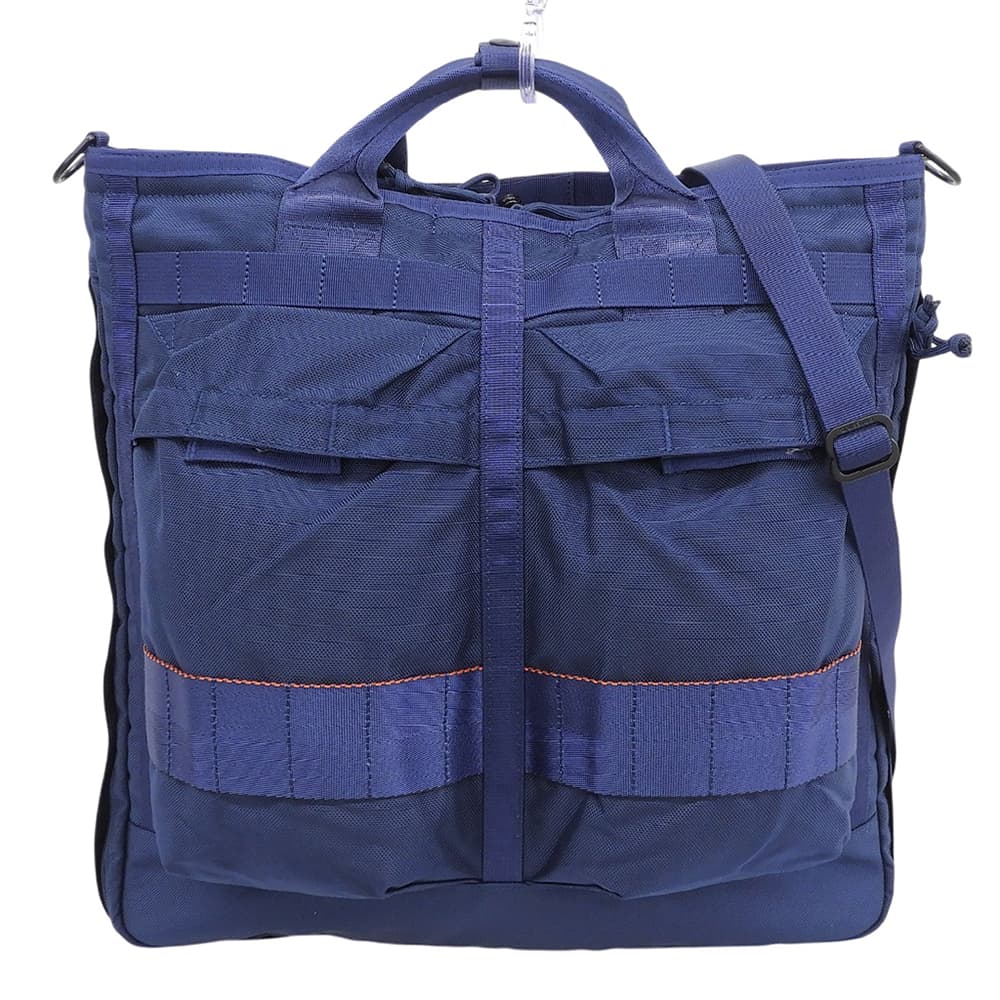 BRIEFING BEAMS PLUS Cockpit Helmet Nylon Navy Tote Size ONE SIZE