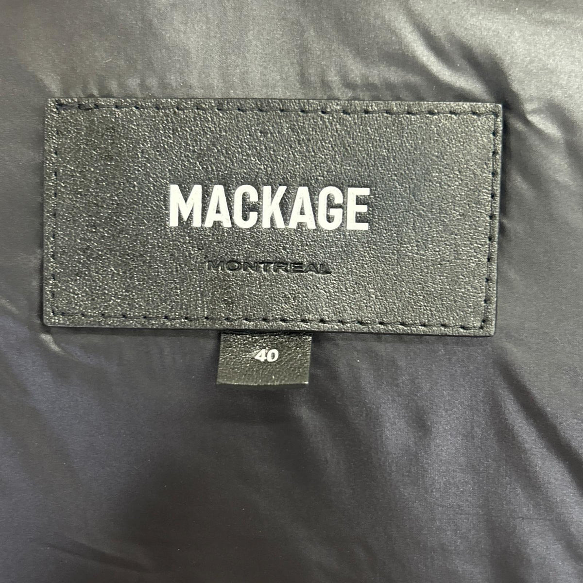 Mackage RILEY Hooded Shearling Collar Jacket Black Size 40