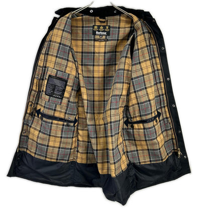 Barbour MWX0534NY91 3-Warrant Border Oiled Dark Navy Jacket Size 36
