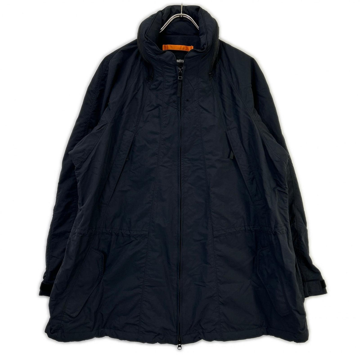 ISSEY MIYAKE 2004 Nylon Zip Parachute Coat Dark Navy Size 2