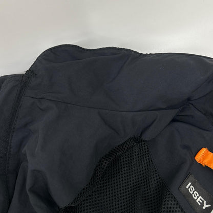 ISSEY MIYAKE 2004 Nylon Zip Parachute Coat Dark Navy Size 2