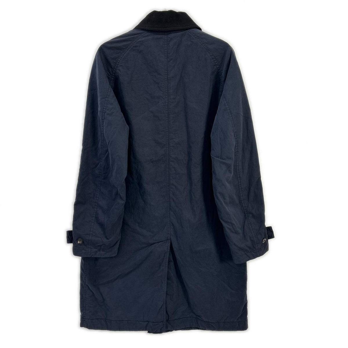 C.P.COMPANY 00s Nylon Balmacaan Coat Dark Navy Size 48