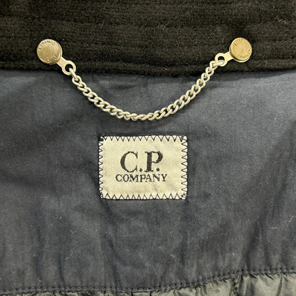 C.P.COMPANY 00s Nylon Balmacaan Coat Dark Navy Size 48