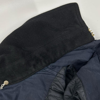 C.P.COMPANY 00s Nylon Balmacaan Coat Dark Navy Size 48