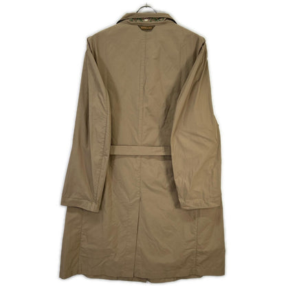 Papas D0421FC Nylon Belted Chesterfield Coat Beige Size 48