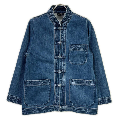 A.P.C. 25802-1-37191 Denim China Jacket Indigo Size XS