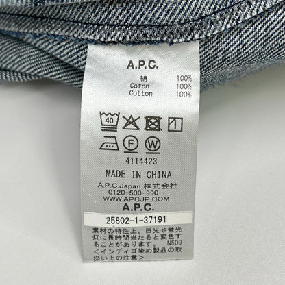 A.P.C. 25802-1-37191 Denim China Jacket Indigo Size XS