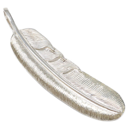 KENSHIRO Silver Wabori Feather Necklace L Size ONE SIZE