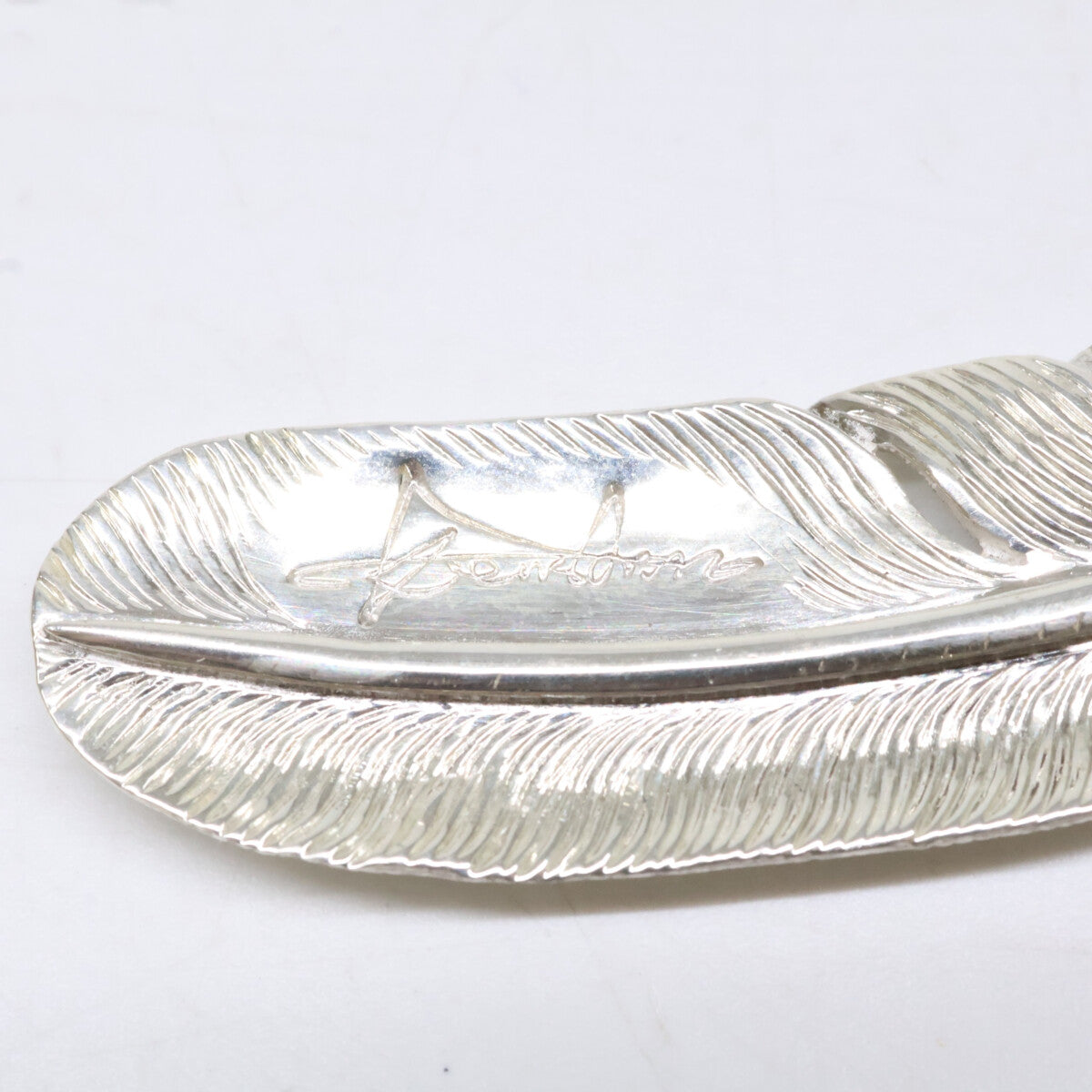 KENSHIRO Silver Wabori Feather Necklace L Size ONE SIZE